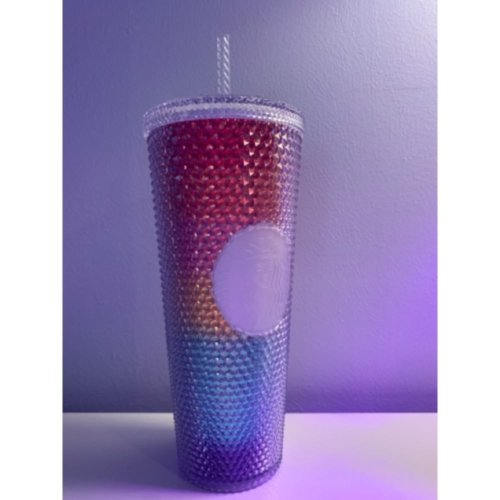 NWT Starbucks rainbow studded tumblr summer pride